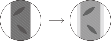 補修されていないダメージ